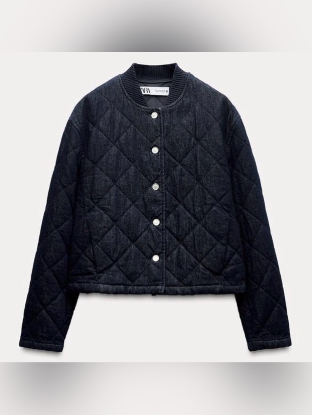 NEW ZARA QUILTED DENIM
JACKET Z1975 | SIZE: SMALL